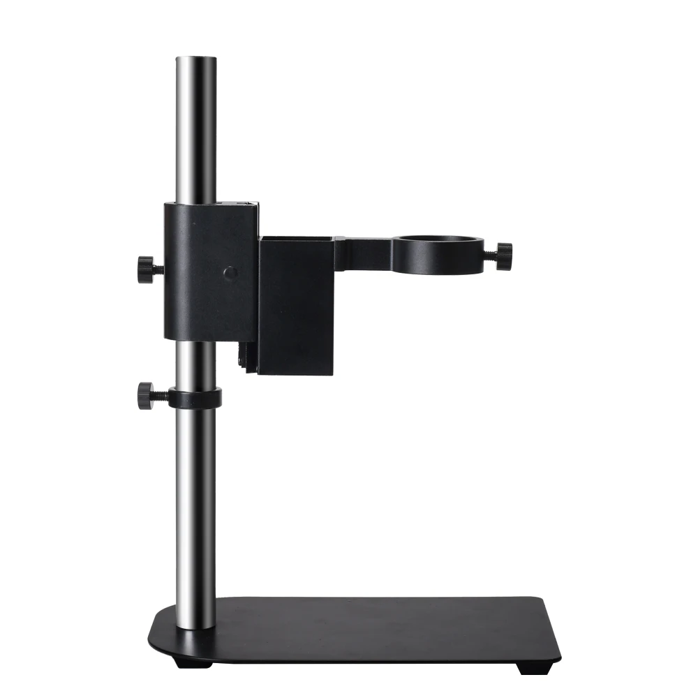HAYEAR Standard Aluminum Alloy Microscope Stand 50mm Holder Bracket Tripod Foothold Table Frame for Microscope Repair Soldering