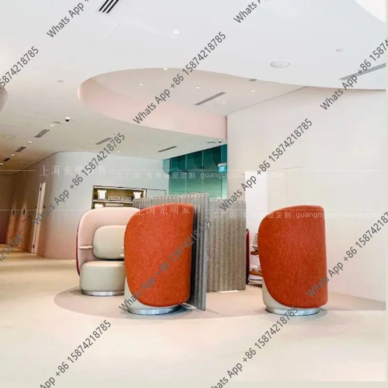 

V Modern Light Luxury Reception And Rest Area High Back Sofa Hotel Lobby Sales Office Meeting Guests To Negotiate Sofa