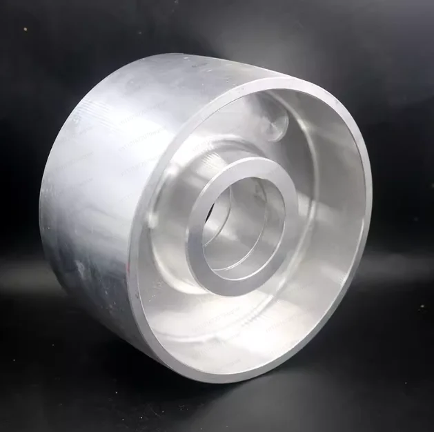 Aluminum Core Rubber Passive Wheel for Belt Grinder – Tensioning & Deviation Adjusting Wheel Set for Grinding Machines