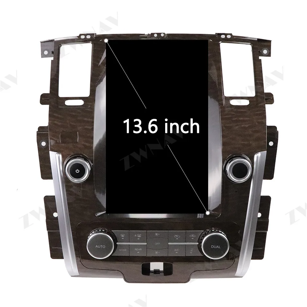 128GB Android Tesla Style Vetical Screen Car Radio GPS Navigation For NISSAN PATROL Y62 Car Multimedia Player Head Unit Carplay