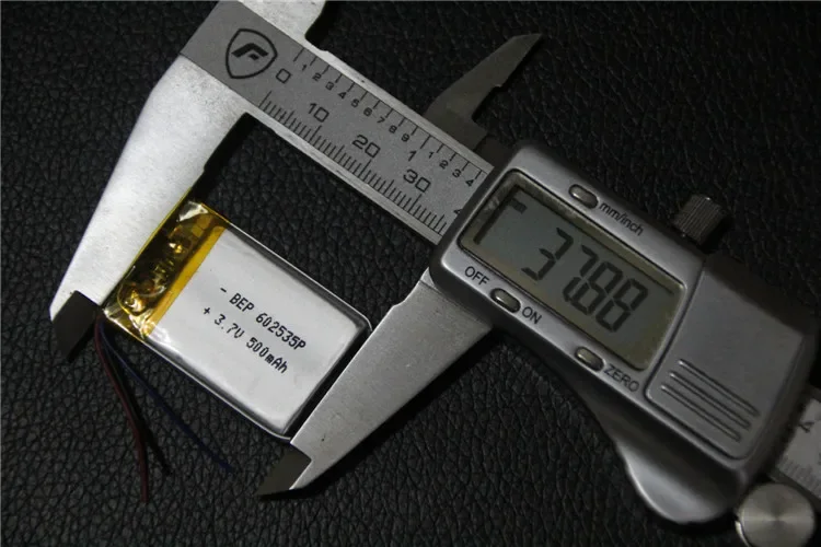 폴리머 리튬 배터리 602535 녹음기 MP3 전자 개 MP4, 3 선 500 mA 패키지 포스트 충전식 리튬 이온 셀, 3.7V