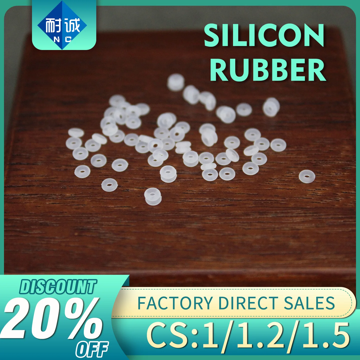 High Temperature Resistance White Silicone Rubber O-Ring CS 1/1.2/1.5 VMQ Sealing O-Ring Gasket for Machinery & Plumbing