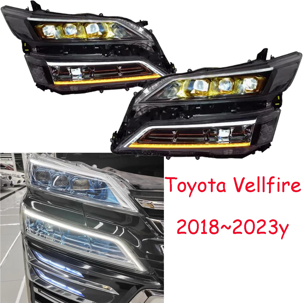 

Автомобильный бампер, фара для Toyota Vellfire, светодиодная фара 2018 ~ 2023, автомобильные аксессуары, фара для Toyota Vellfire, противотуманная фара