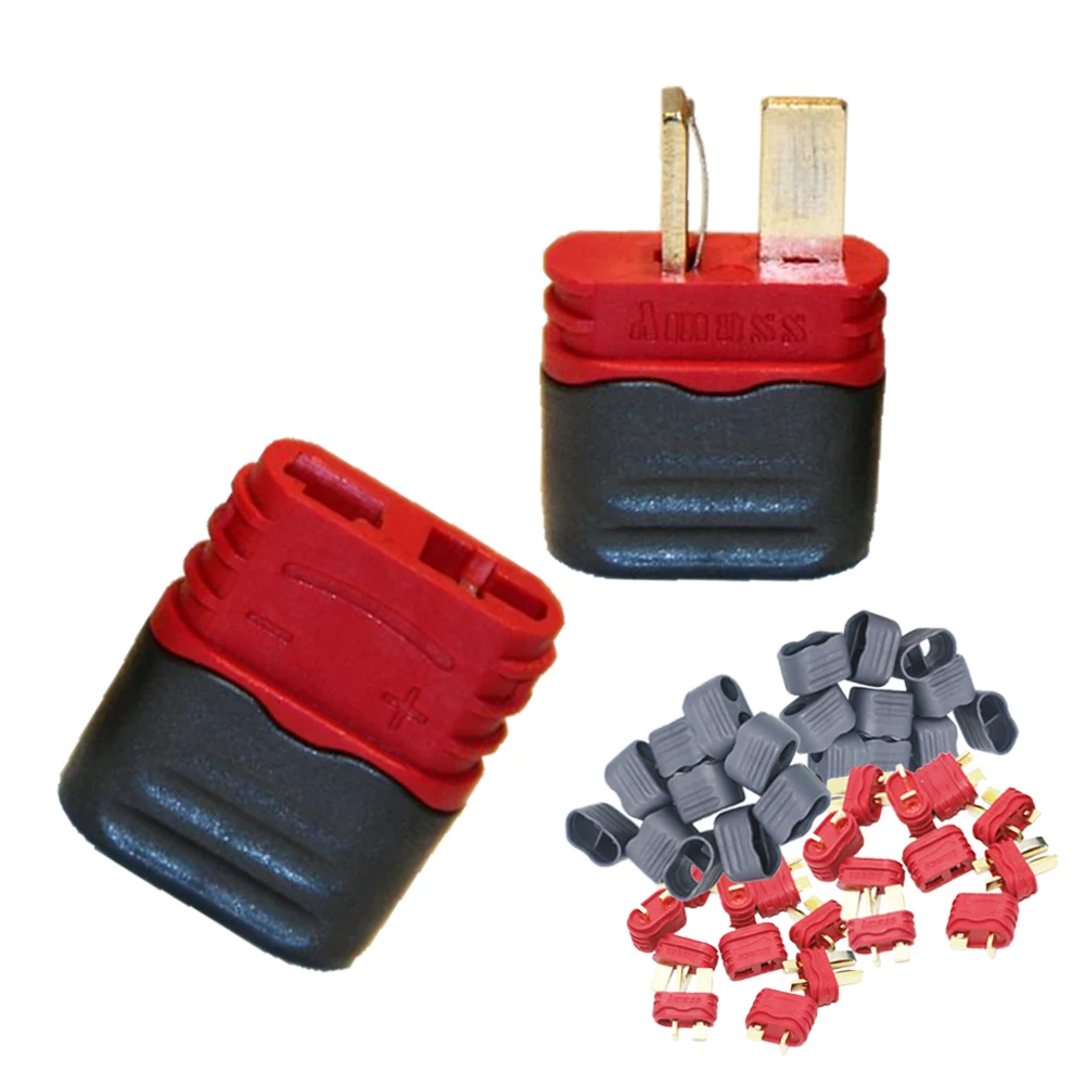 Amass (250 pair)  T Plug Female Male Connectors  Bullet Sheath Housing Plastic T-Plug For Lipo Battery Parts