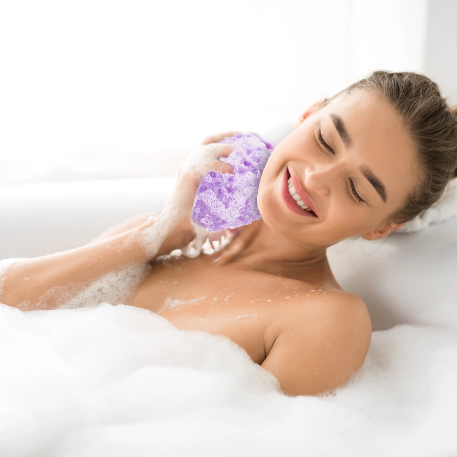 

5 Pcs Bath Ball Sponge Body Exfoliating Scrubber Scrubbing Gentle Shower Automatic