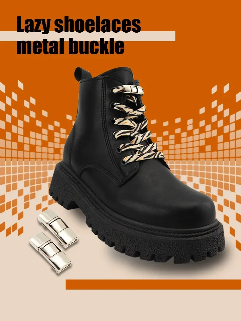 Schuhbänder ohne Schnürsenkel, mit Druckverschluss, ohne Binden, mit Tiermuster, elastische Schuhbänder, Sneaker, Tiger-/Leopardenmuster, Schuhzubehör. – Detail 1