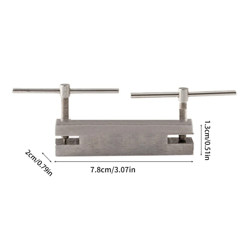 Metal Hole Puncher 1.5mm/2.0mm Aperture Aluminum Silver Sheet Punching Tool Suitable for DIY Earrings and Hair Accessory 37JB