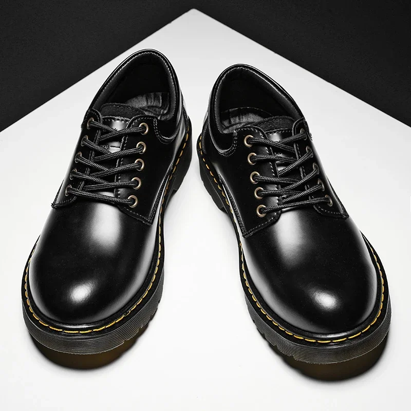 2024 Mens large toe work shoes wear-resistant breathable uppers exquisite stitching thickened wear-resistant soles original boot image 2