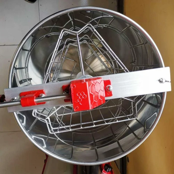 Electric Bee Honey Processing Sweet Honey Extractor MachineSmall Beekeeping Equipment CE 6 Frames Stainless Steel