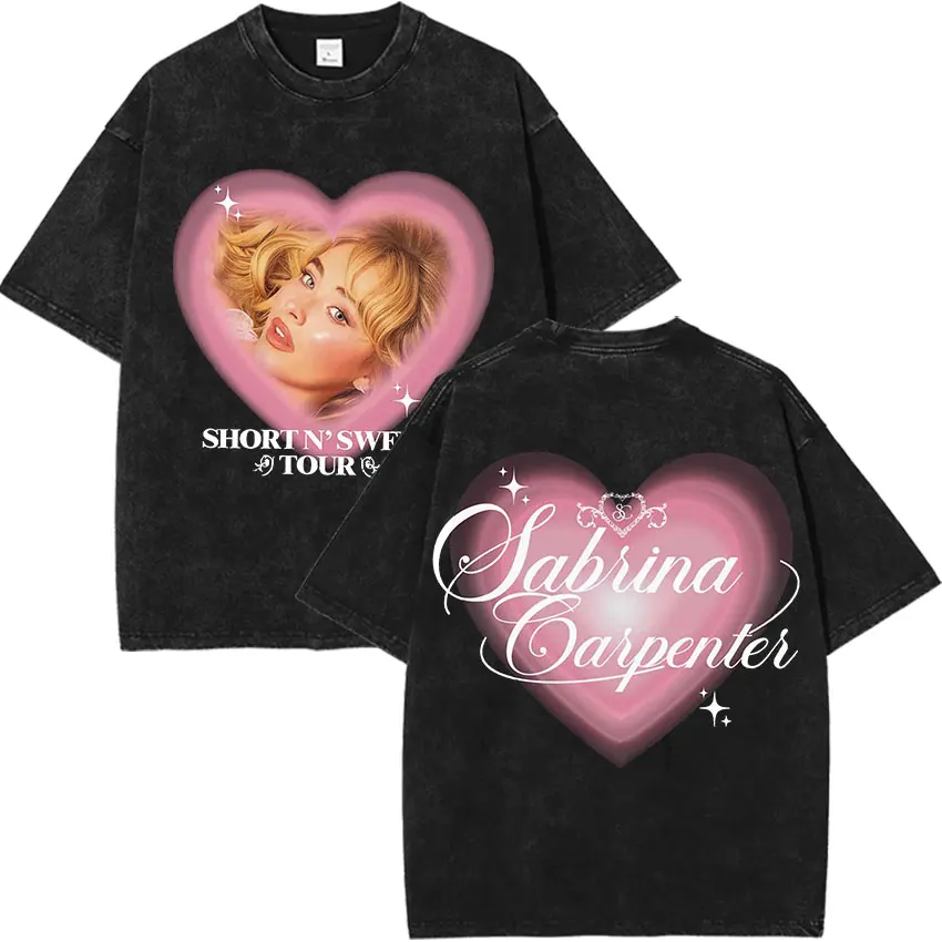 Sabrina Carpenter Short N' Sweet Tour Album 2025 T-Shirt Retro