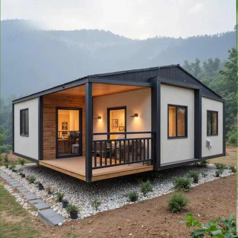 Export standard Foldable Modular house standard spec seaworthy packing insulated cabin for global overseas wholesale trade use