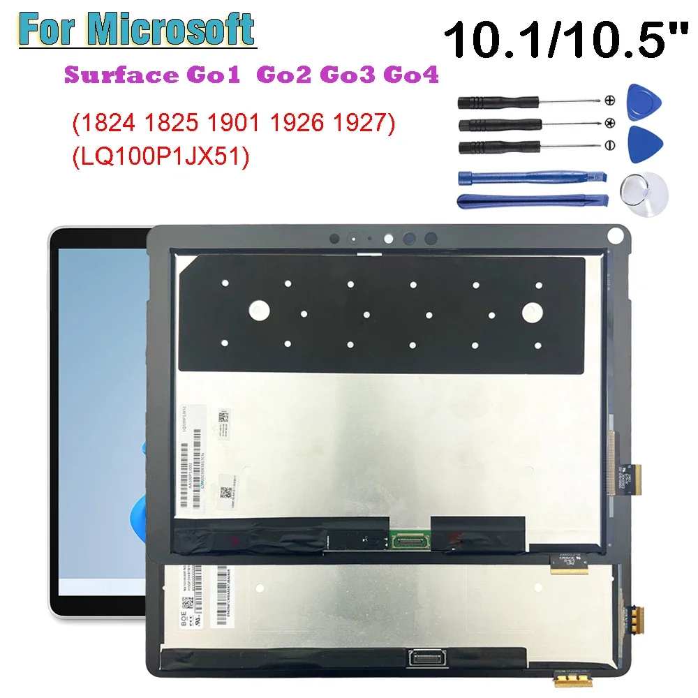 Aaa + Voor Microsoft-Oppervlak Ga 1 2 3 4 Go1 Go2 1824 1825 1901 1926 LCD-Scherm Touchscreen Digitizer Glasassemblage Reparatie