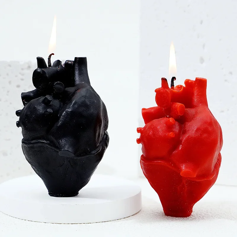 Luxury Decoration Body Candle Heart Shaped Scented Candle Room Valentines Day Gifts Home Decorative Creative Guest Gift Candles