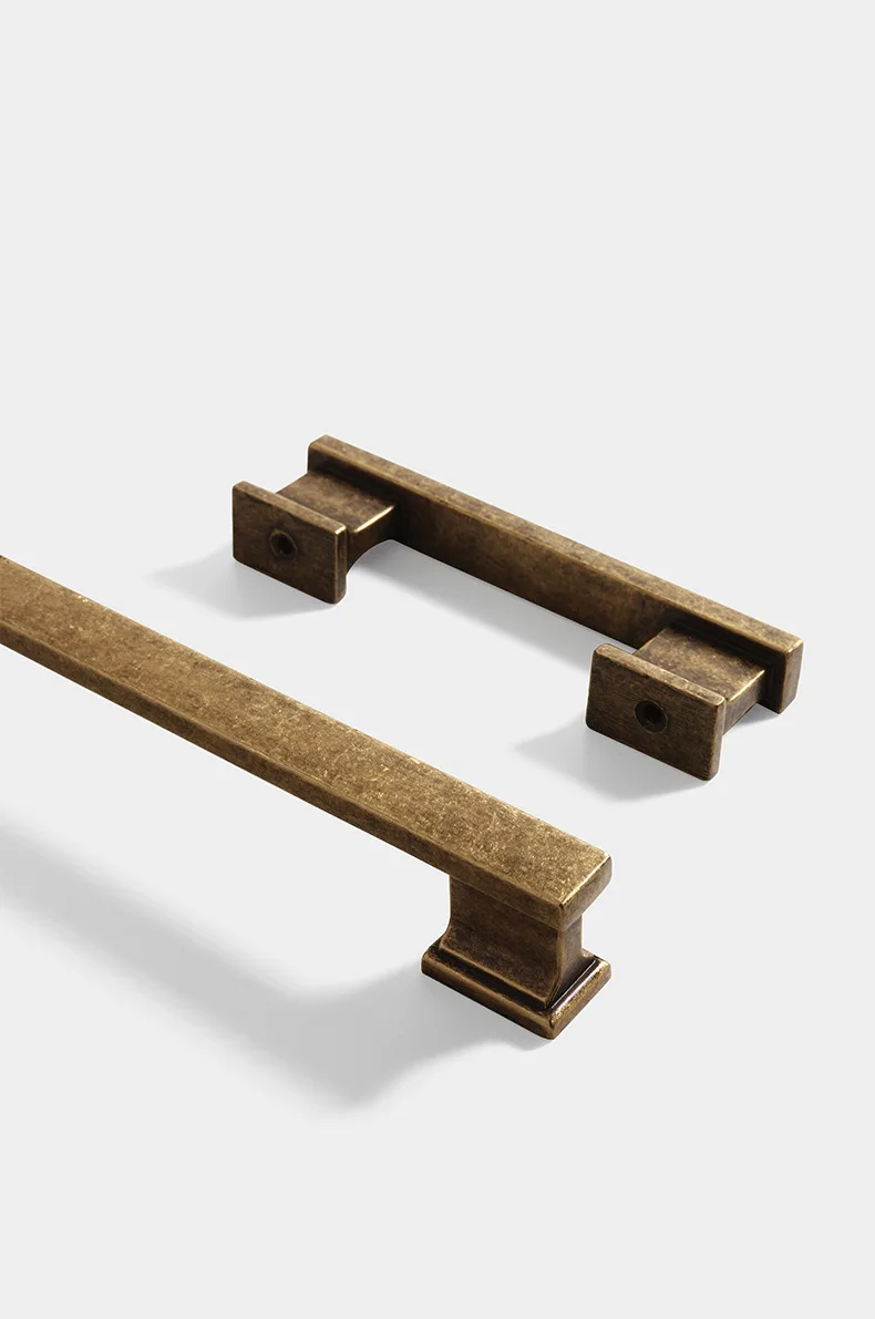Amerikanische Zinklegierung, Vintage-Stil, Distressed-Bronze, massive Schranktür, Schubladengriff, Einzel- und Doppelloch-Türgriff für Möbel, Kleiderschrank – Detail 10