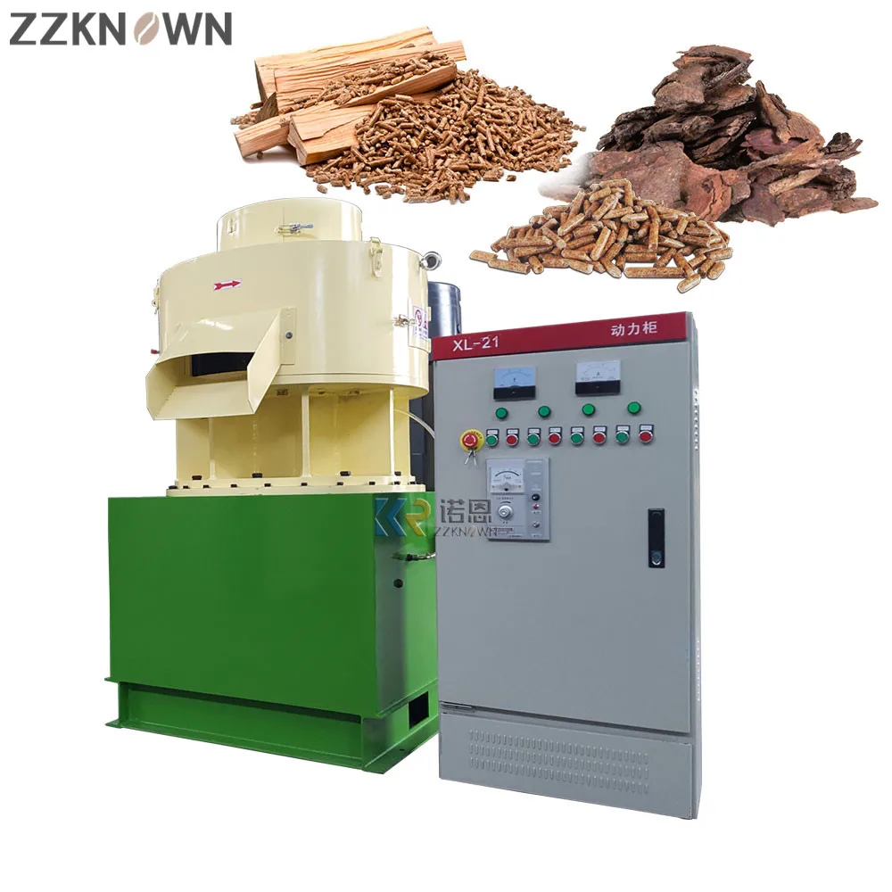 Industrial 0.8T-4T/H Rice Husk Biomass Wood Pellet Making Machine Vertical Ring Die Biomass Sawdust Fuel Pellet Machine