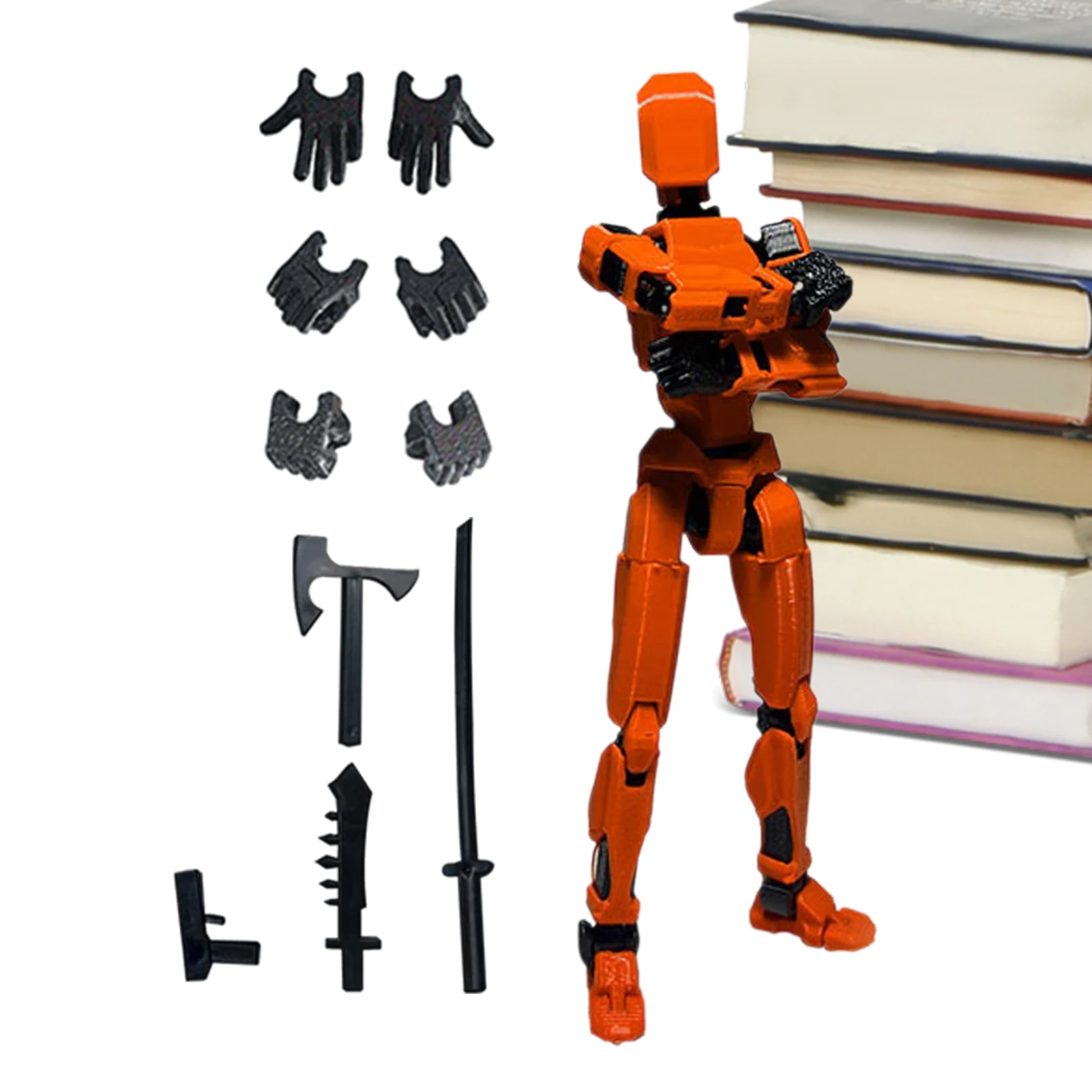 Full Joint Action Figure 3D Mini Action Figure with Full Body 13 Articulated Joints Movable Figures for Coffee Table Bookshelf