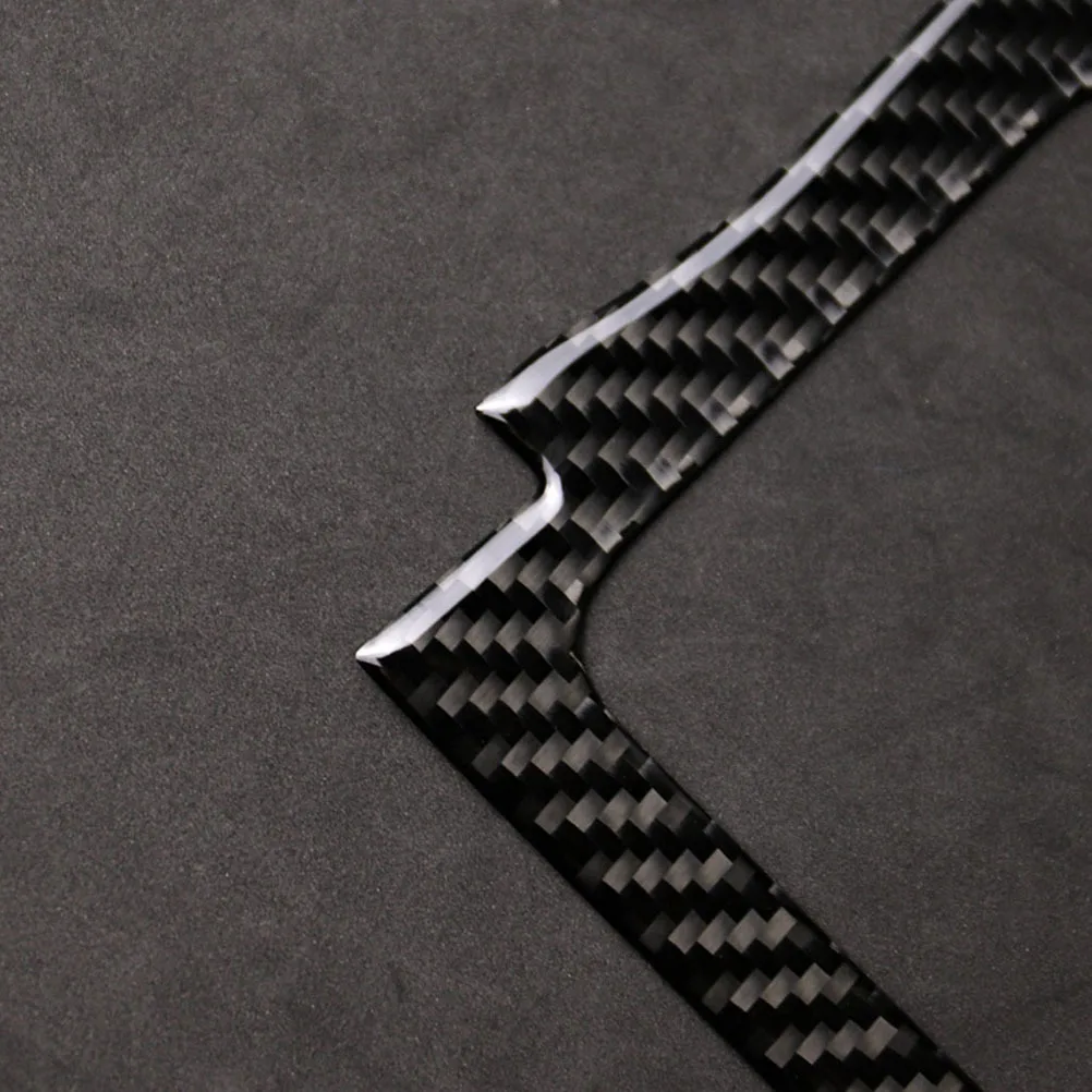 

Carbon Fiber Decorative Sticker For Multimedia Handrest Panel Car Styling Accessories Auto Trim Decal Black Grey