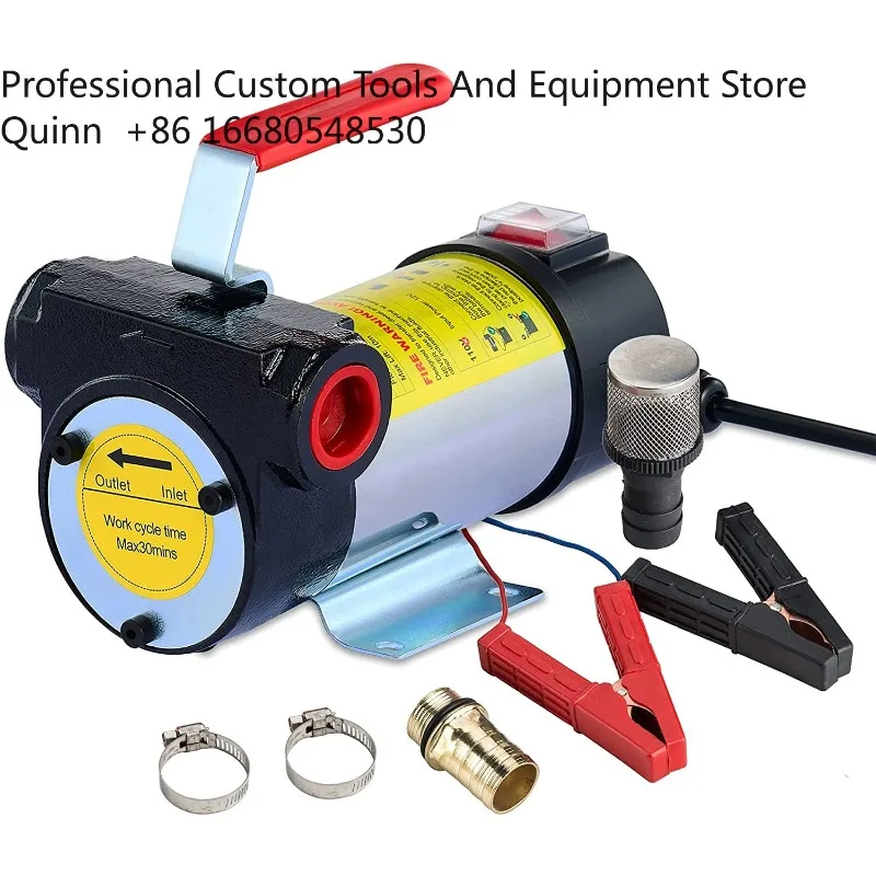 GC12 Volt Portable DC Electric Fuel Transfer  Variable Speed Pump for Transfer of , Corner Oil, Machine and Transfor
