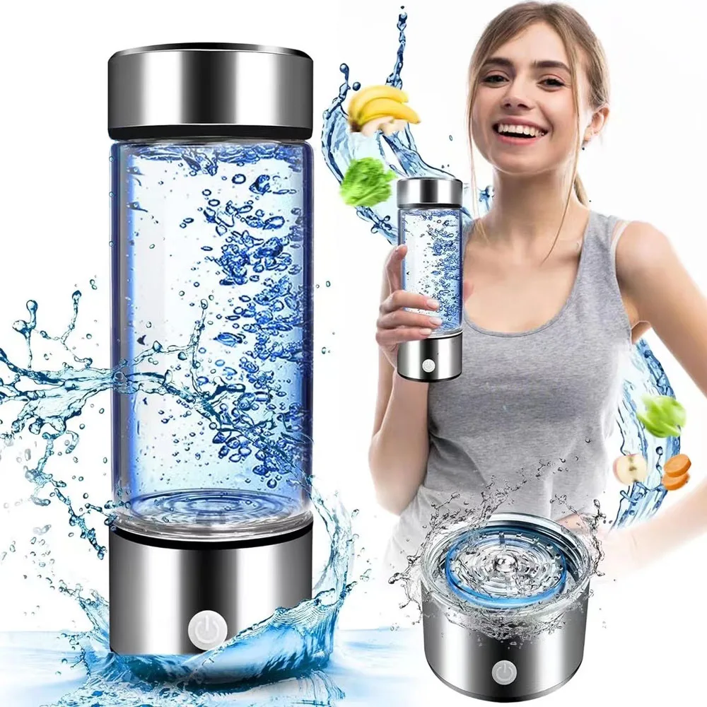 Hydrogen Generator Water Cup Filter Ionizer Maker Hydrogen-Rich Water Cup Portable Quality Filter Healthcare Water Cup USB 420ml