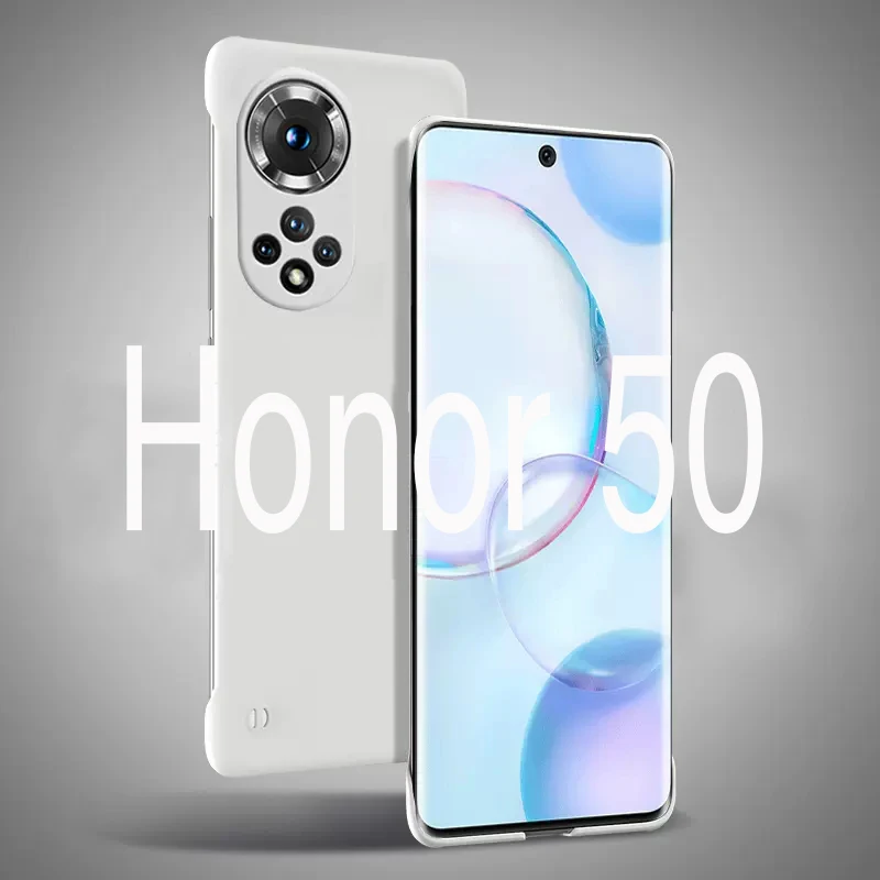 Solid Candy Color Frameless Hard PC Back Cover Case For Huawei Honor 50 Pro Coque Honor 50 SE ShockProof Ultra Thin Cases