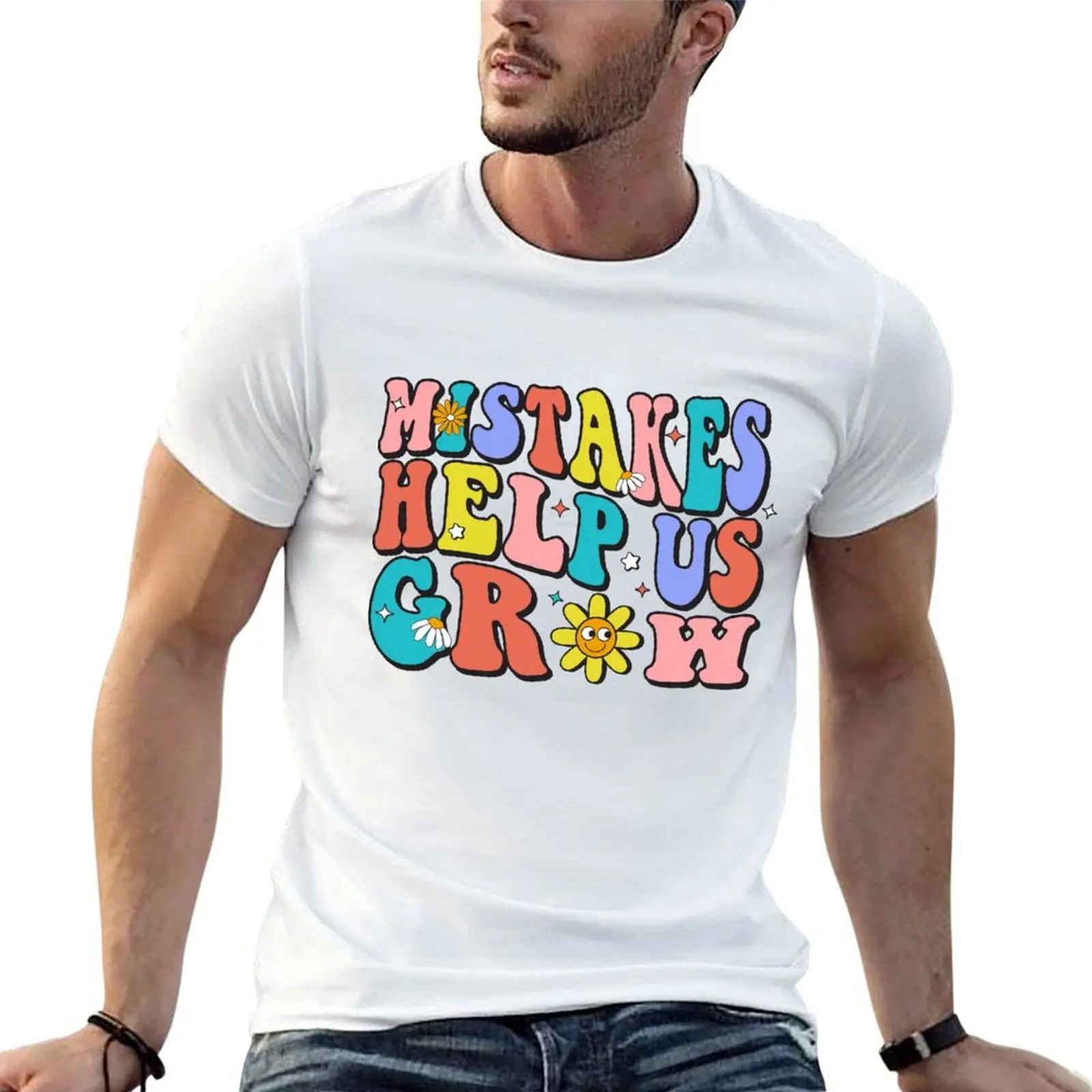 Mistakes Help Us Grow Back To School T-Shirt sweat croswit shirt man vintage t shirt men