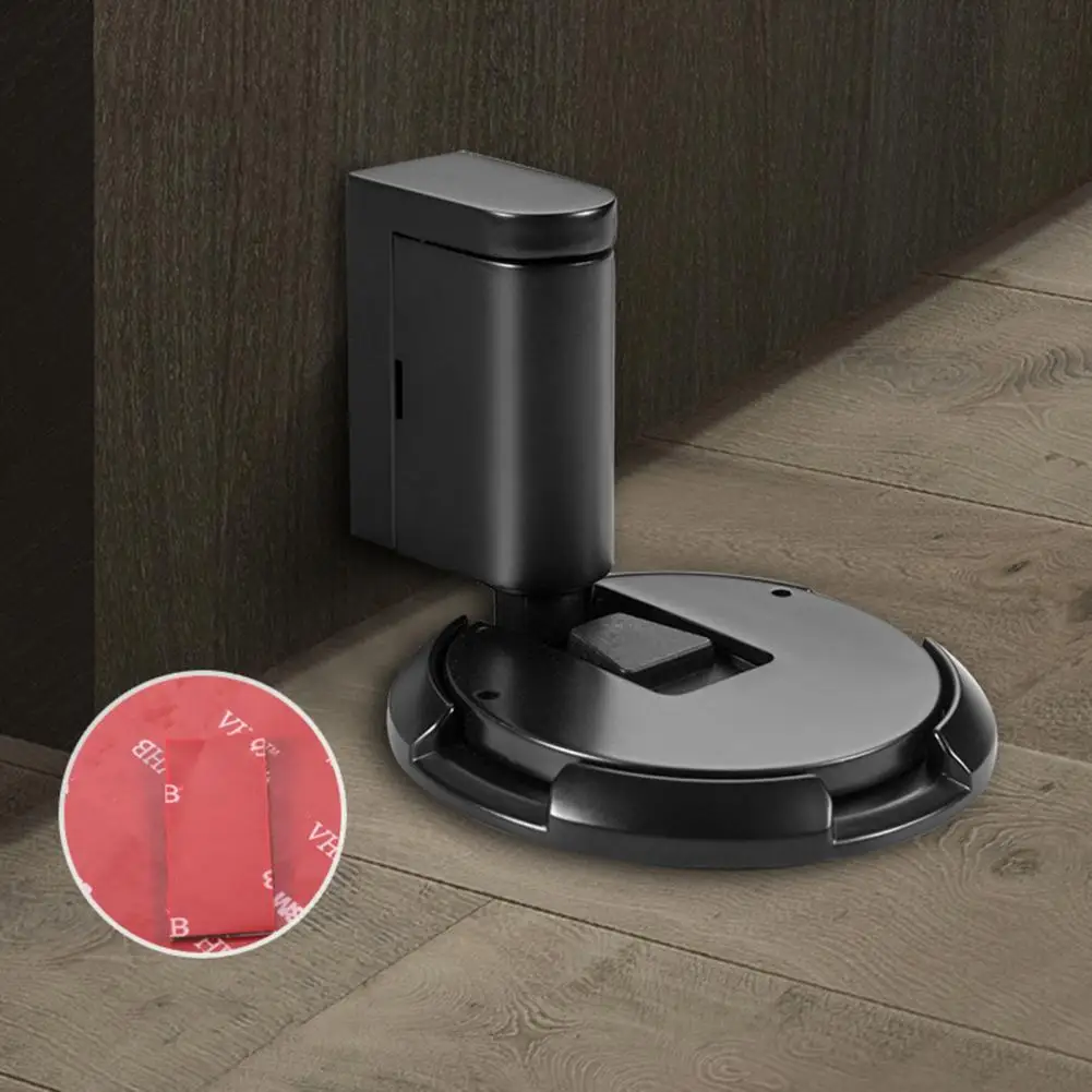 Mechanical Door Stopper Wall Protector Duty Stainless Noise Reduction No Drilling Anti-collision Floor Mount Door Catch Doorstop