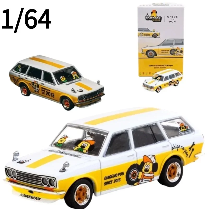 Tarmac Works Diecast 1:64 Datsun Bluebird 510 Car Model Datsun Play Vehicles Collectible Model Car Toy for Boy