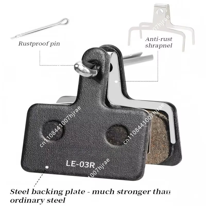 Semi-metallic Resin Ceramic Hydraulic Disc Brake Pads Wear Resistant Bicycle Brake Replacement Parts For Mountain E-bike Cycling