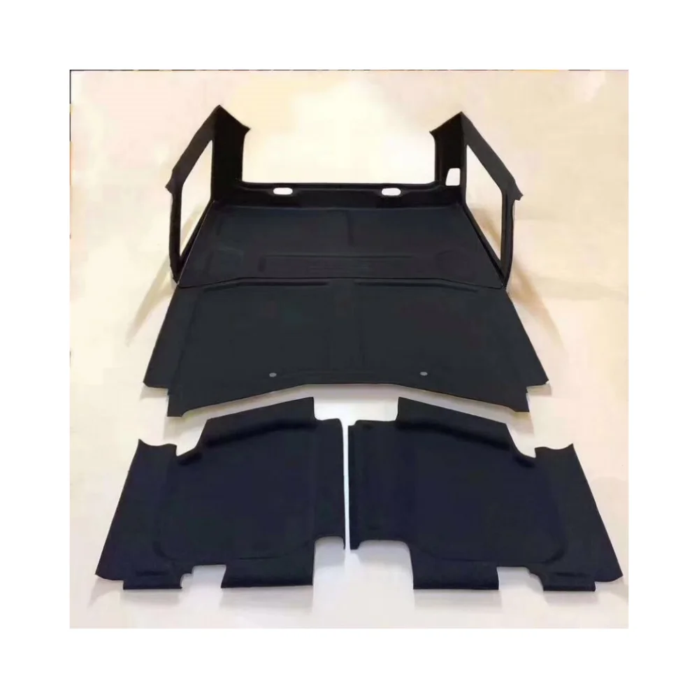 

4 Doors Black JK Car Interior Heat & Sound Insulation Kit J9052 Je Ep for Wrangler 2007-2017 + Car Sunscreen Protector 2015