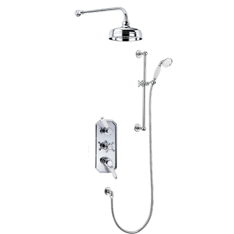 In-wall shower imported constant temperature valve core retro shower concealed