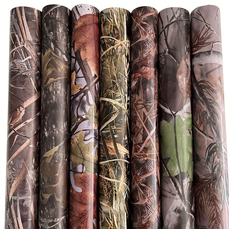 Shadow Grass Camo Vinyl Wraps Woodland Nature Camouflage Self-Adhesive Car Sticker Decal Film Air Release Roll