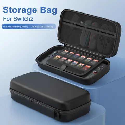Carrying Case for Switch 2 Hard Storage Bag for NS2 Game Console Storage Travel Shell Shockproof drop-proof Case For NS 2