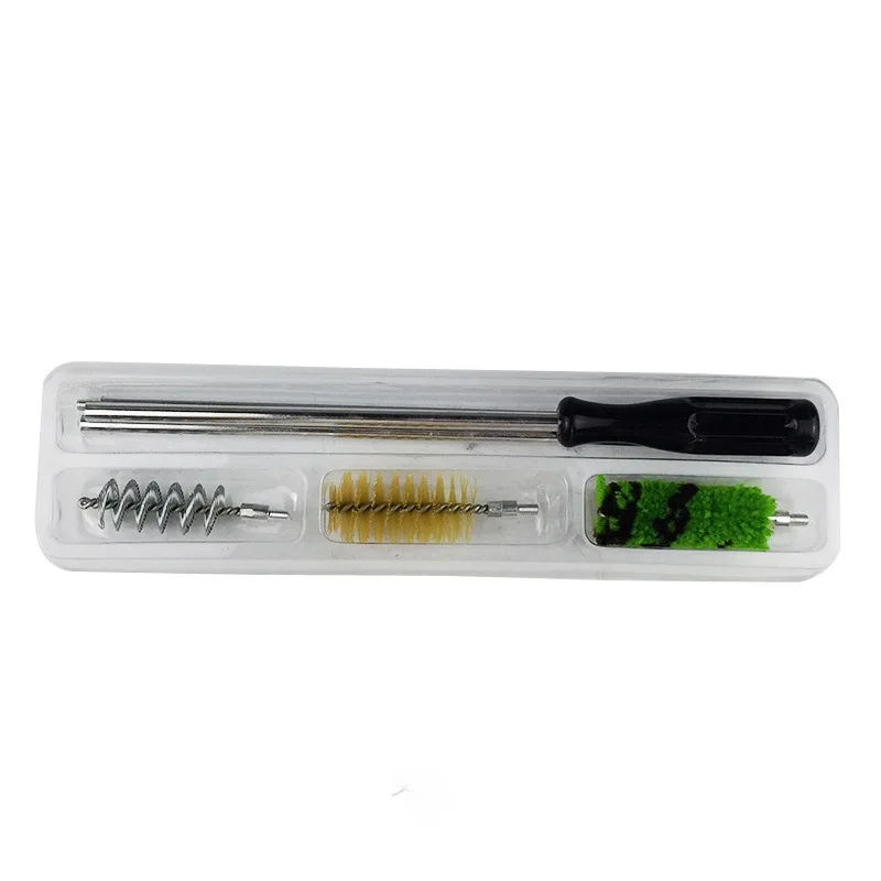 6pcs/set Rod Cleaning Brush Kit Brush Head For 12 GA Gauge Gun Hunting Shotgun Rifle Pistol Tube Barrel Cleaning Kit Tool