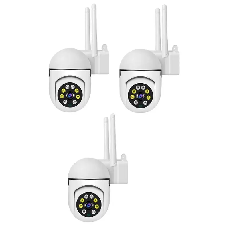 [NEW A09R!】 Infrared Night Vision Two-Way Intercom 3PCS 2MP Wifi Camera 1080P IP65 Wireless PTZ Surveillance Camera Security CCT