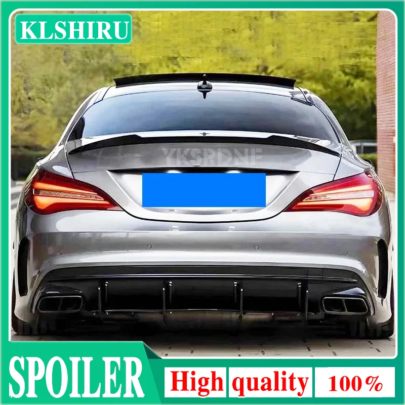 CLA Class Carbon Fiber Rear Spoiler Trunk Wings For Mercedes Benz CLA45 W117 C117 CLA 200 250 260 Sedan 2013-2018