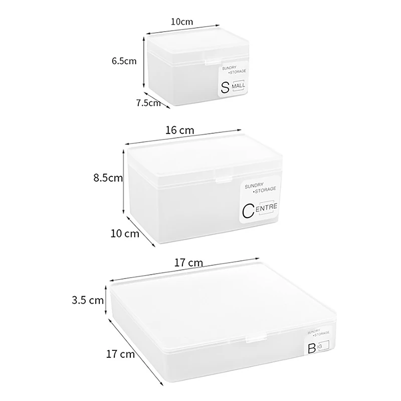 Transparent Plastic Box Kpop Photo Card Storage Box Translucent Kpop Photo Card Storage Box Desktop Cosmetic Storage Organizers