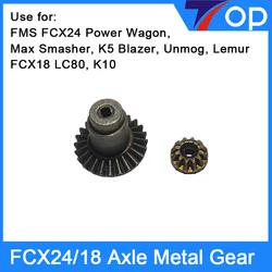 FMS FCX24 Power Wagon Max smasher K5 Blazer Unimog Lemur FCX18 LC80 K10 Upgrade Front and rear Axle Metal Gear