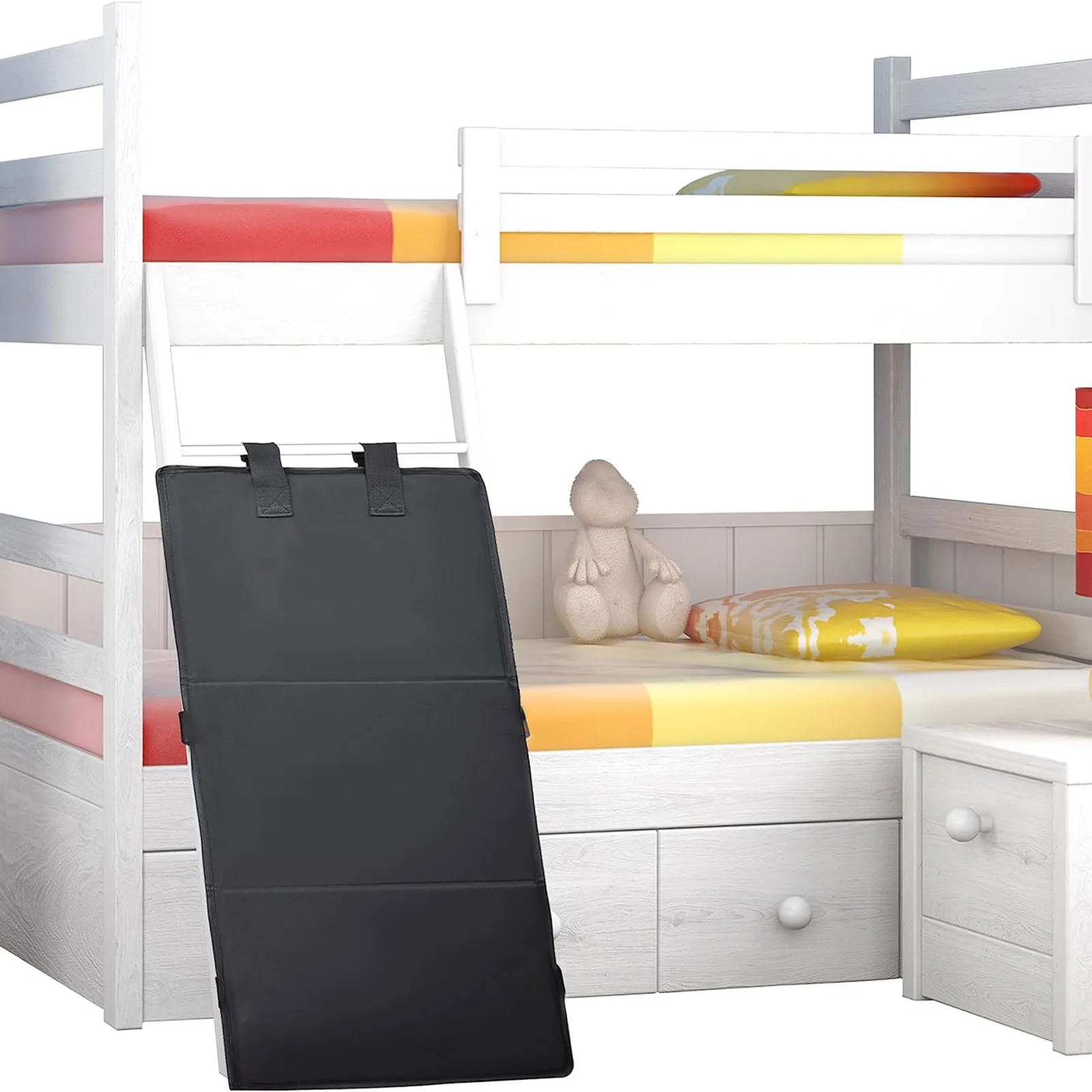 Etagen bett Leiter Abdeckung mit 6 Sicherheits schnallen faltbare Design Leiter Schutz universell einfach zu installieren Kinder Bett Leiter Schutz