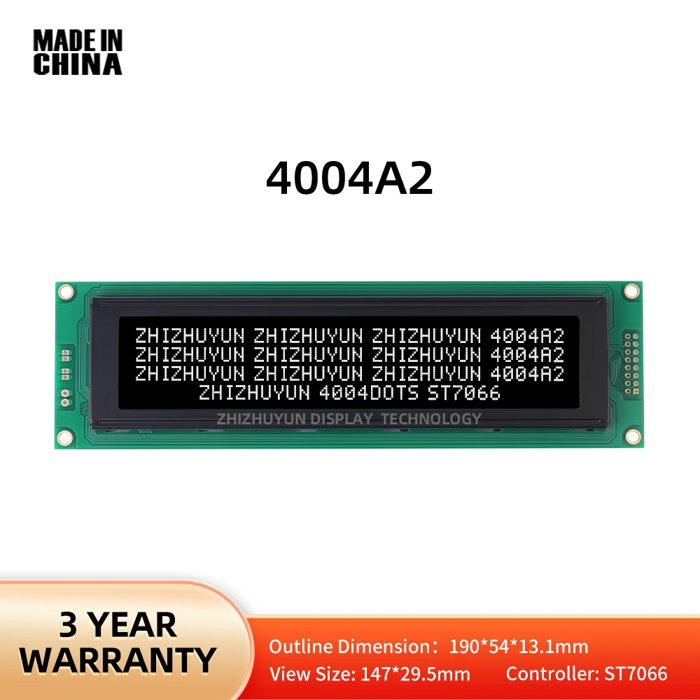 40X4 4004 4004A2 Character LCD Module Display Screen BTN Black Film SPLC780D HD44780 Controller 190*54*13.1