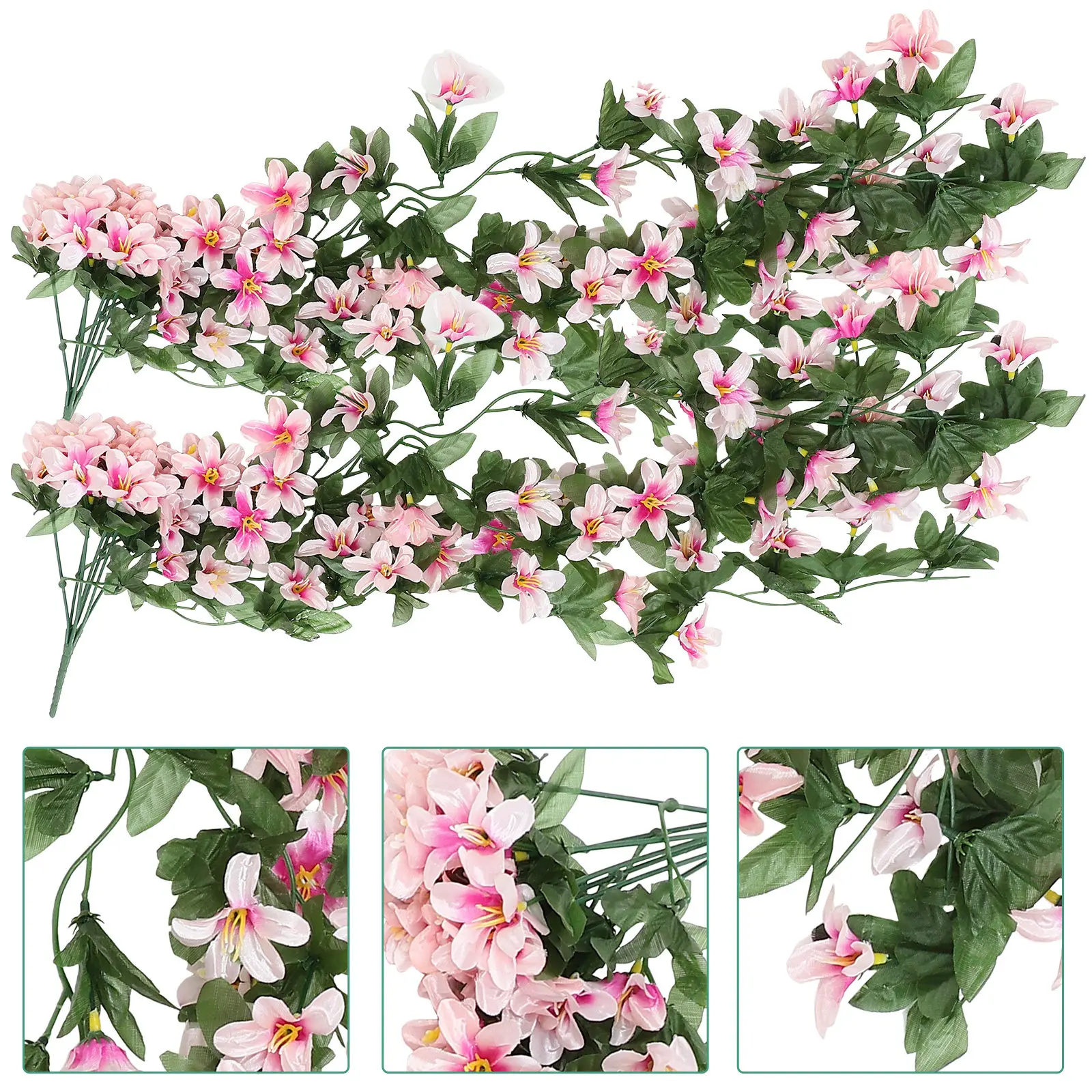 

Искусственная подвесная лилия из шелковой ткани, имитация цветка для декора свадеб, вечеринок, сада, дома, улицы, настенный декор, искусственная лилия