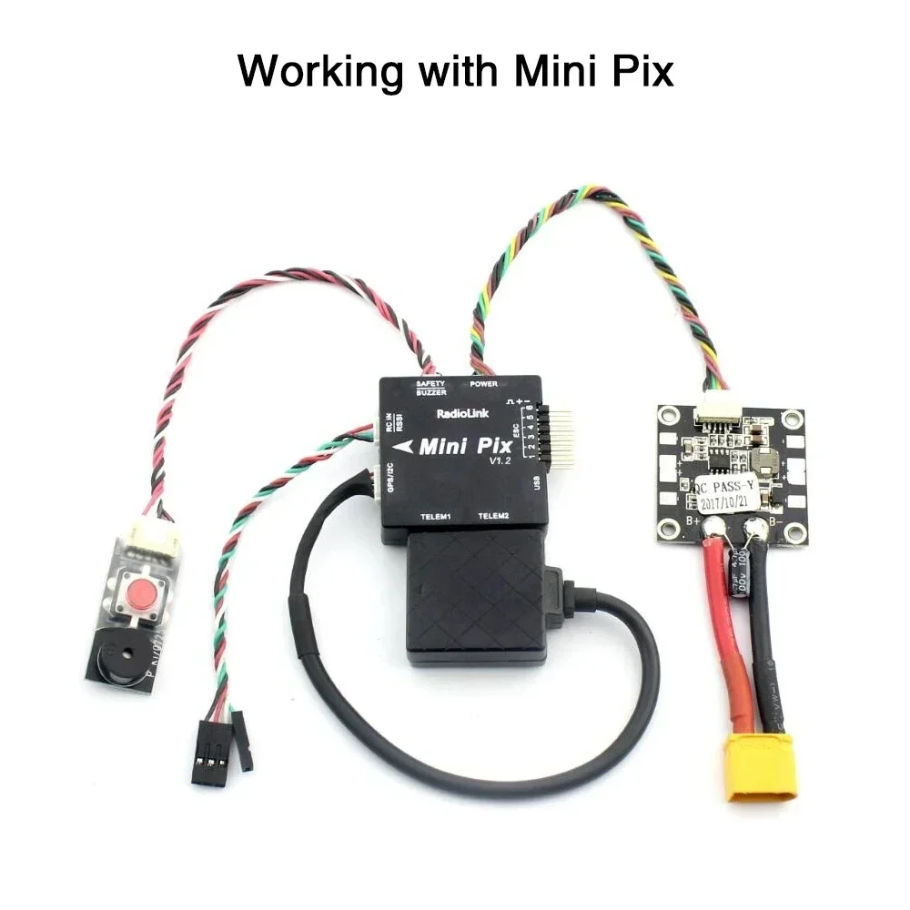 Radiolink-CONTROLADOR DE VUELO TS100 V2 Mini M10N M8N GPS para Crossflight Mini Pix Pixhawk F4, cuadricóptero, helicóptero, avión, Drones