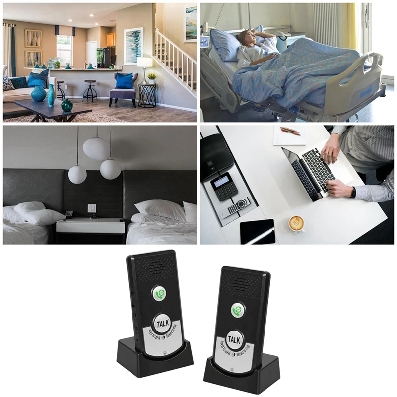 Wireless Intercom Voice Monitor Reminder Smart Two-Way Intercom Suitable For Home  Hotel