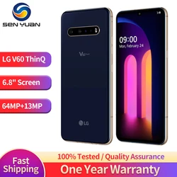 LG-V60 5g Androidスマートフォン,thq携帯電話,薄型,オリジナル,ロック解除,v600tm v600vm v600am,6.8, 8gb ram,128gb,rom 256