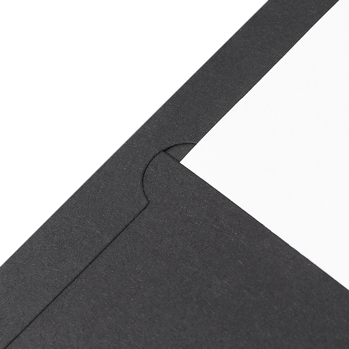 

12Pcs A4 2 Pockets Black Kraft Paper File Folder for Recipes Receipts Business Notes Perfect Gift for Friends