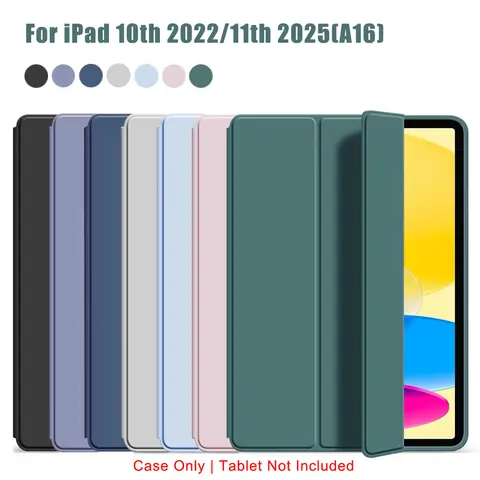 Tri-fold Flip Case For iPad 10th 11th Gen A16 11'' 10.9'' 2025 2022 A3356 A2757 A2777 Magnetic Stand PU Leather Protective Cover