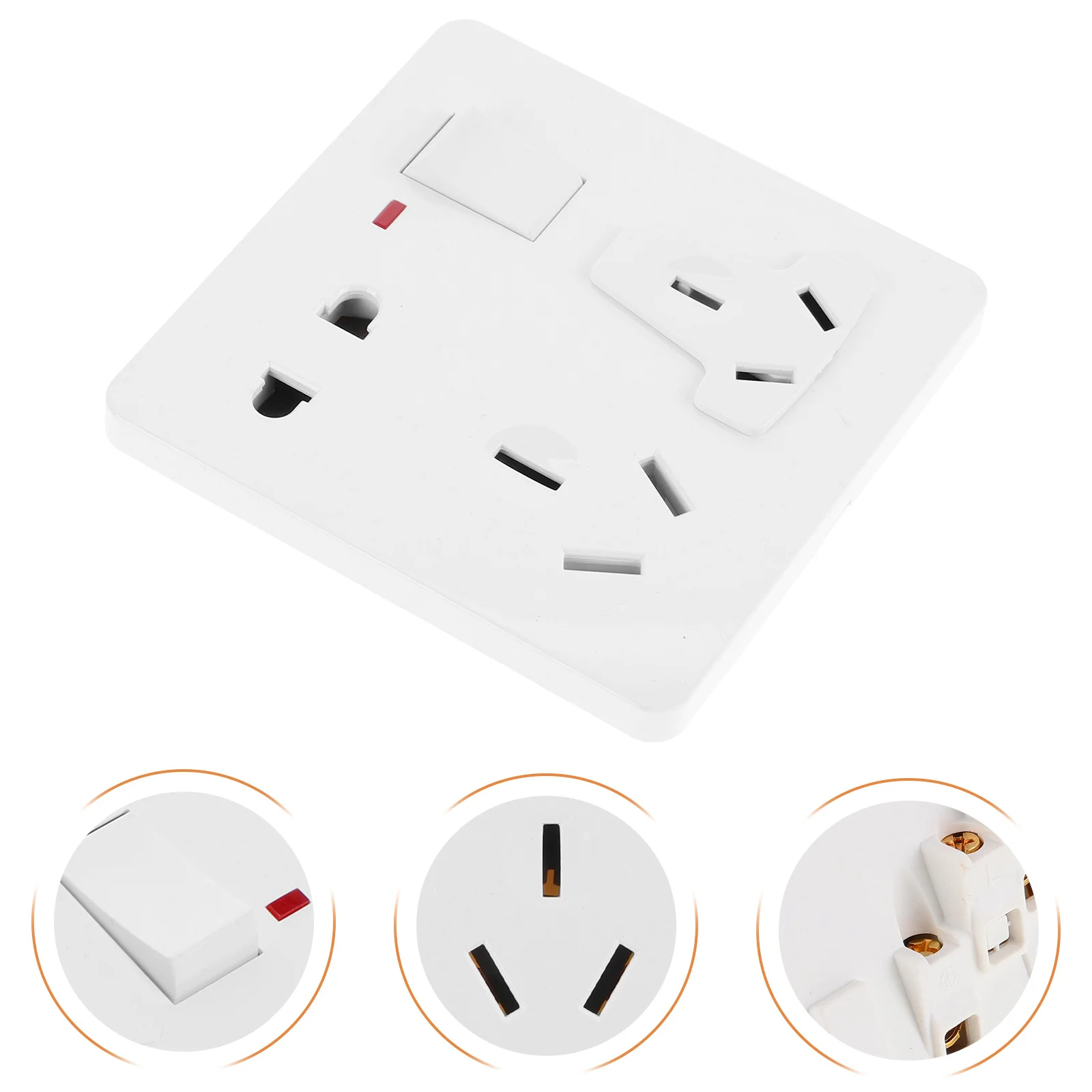 Rv Power Inlet Socket Box Multifunctional USB Charging Safe Outdoor Electrical Trailer Power Inlet Rv Accessory