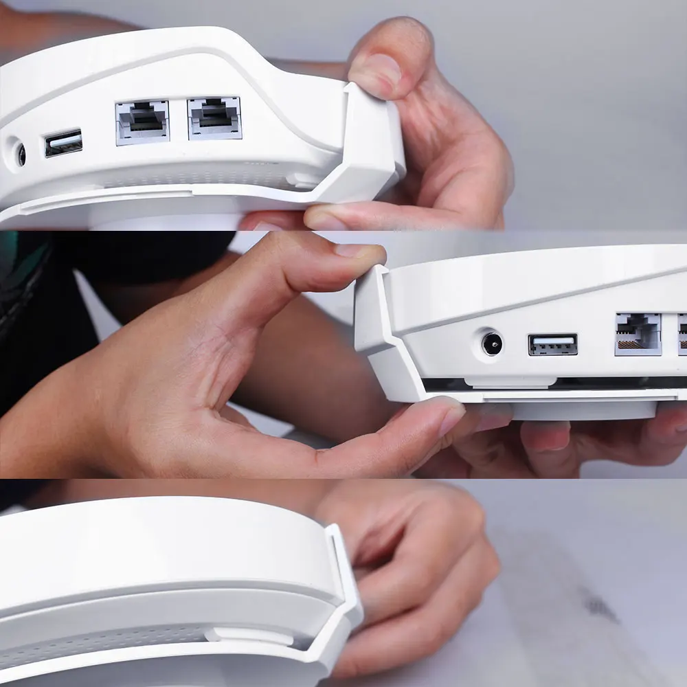 جدار جبل ل TP-Link ديكو M9 زائد ، شبكة المنزل كله ، نظام واي فاي ، قوس قوي ، توفير مساحة ، حامل راوتر TP-Link