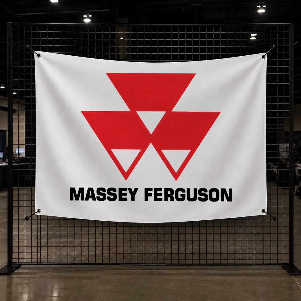 M-Massey Ferguson Tractor Flags Interior Wall Hanging Background Art Banner Bedroom Home Living Room Outdoor Party Decor