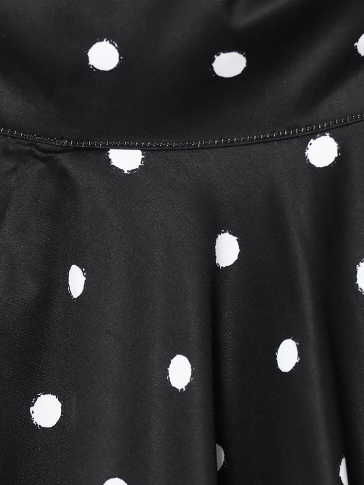 منتجات صيفية جديدة على الطراز الأوروبي والأمريكي ملابس نسائية عصرية مثيرة بدون ظهر تصميم رقبة رسن منقط