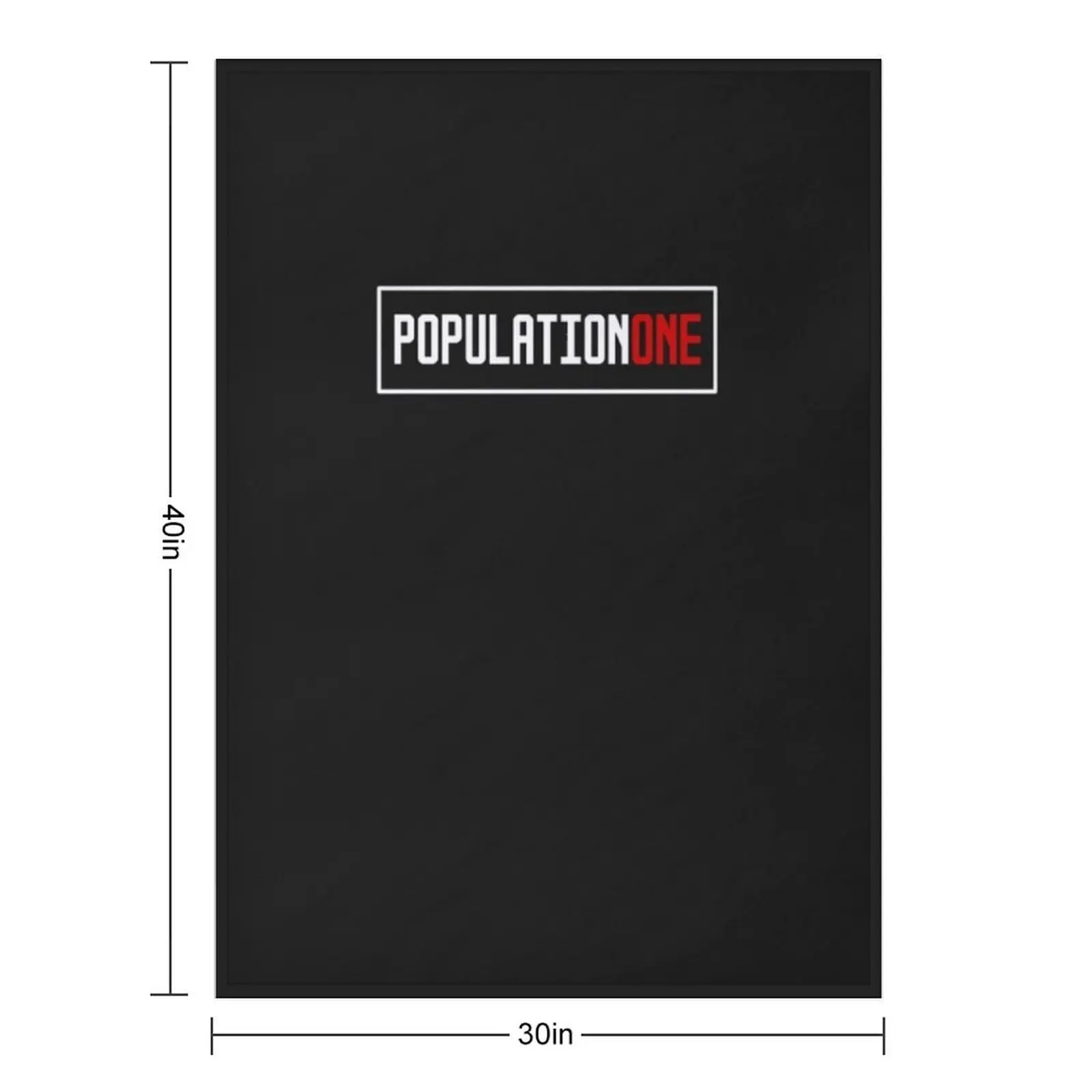 Population one logo Classic T-Shirt Throw Blanket Extra Large Throw warm winter Sleeping Bag Baby Large Blankets